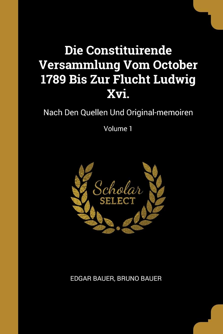 Die Constituirende Versammlung Vom October 1789 Bis Zur Flucht Ludwig Xvi.: Nach Den Quellen Und Original-memoiren; Volume 1 Politics & History