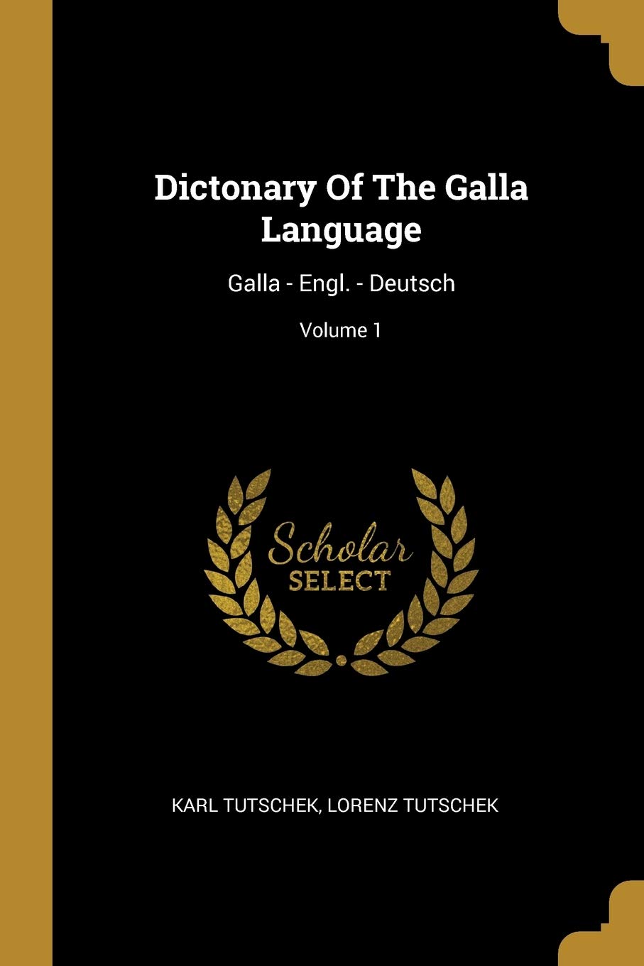 Dictonary Of The Galla Language: Galla - Engl. - Deutsch; Volume 1 Politics & History