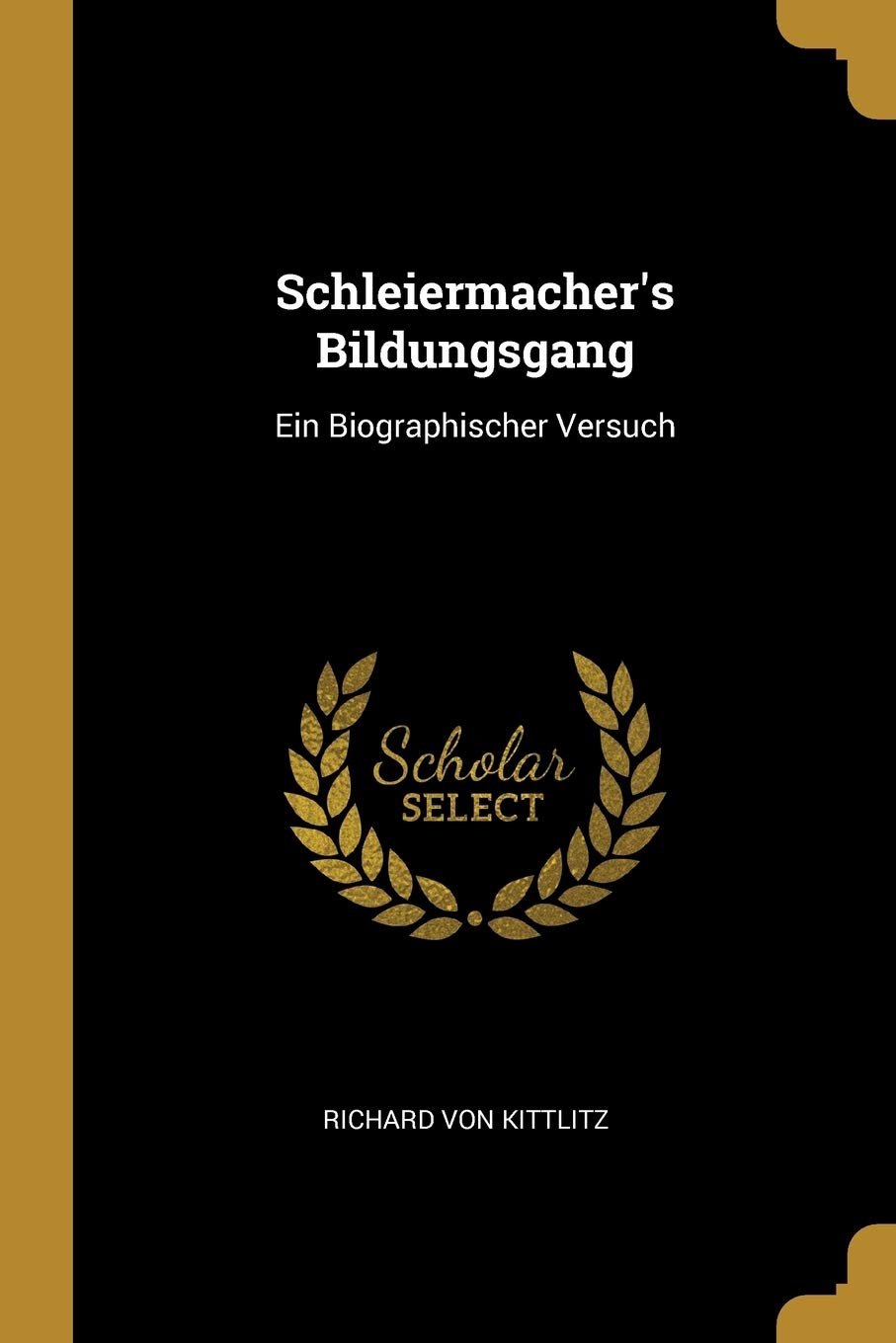 Schleiermacher's Bildungsgang: Ein Biographischer Versuch Politics & History