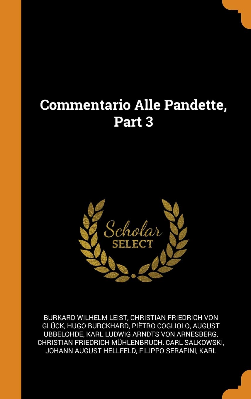 Commentario Alle Pandette, Part 3 book