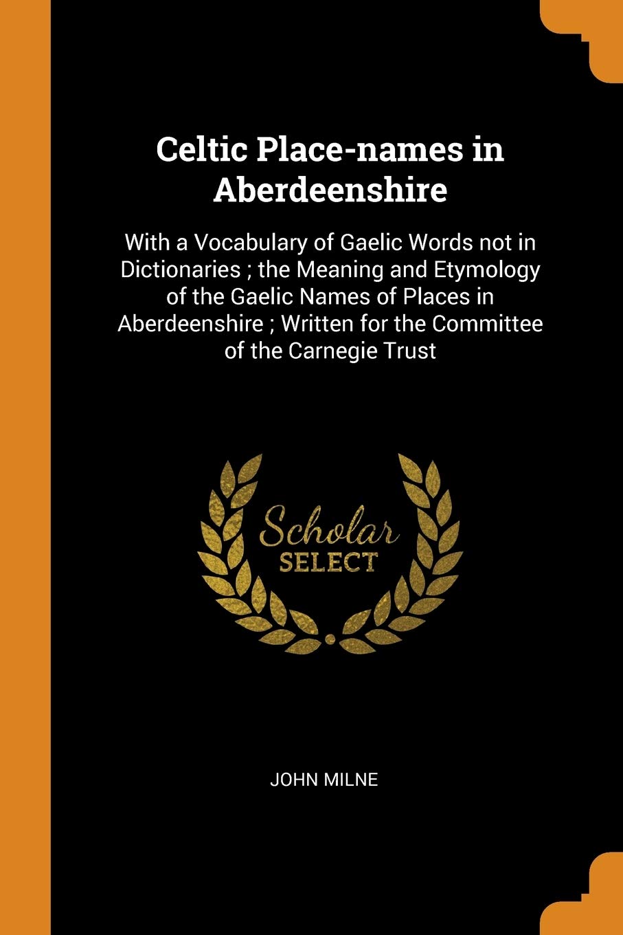 Celtic Place-names in Aberdeenshire: With a Vocabulary of Gaelic Words not in Dictionaries; the Meaning and Etymology of the Gaelic Names of Places in ... for the Committee of the Carnegie Trust Social Sciences