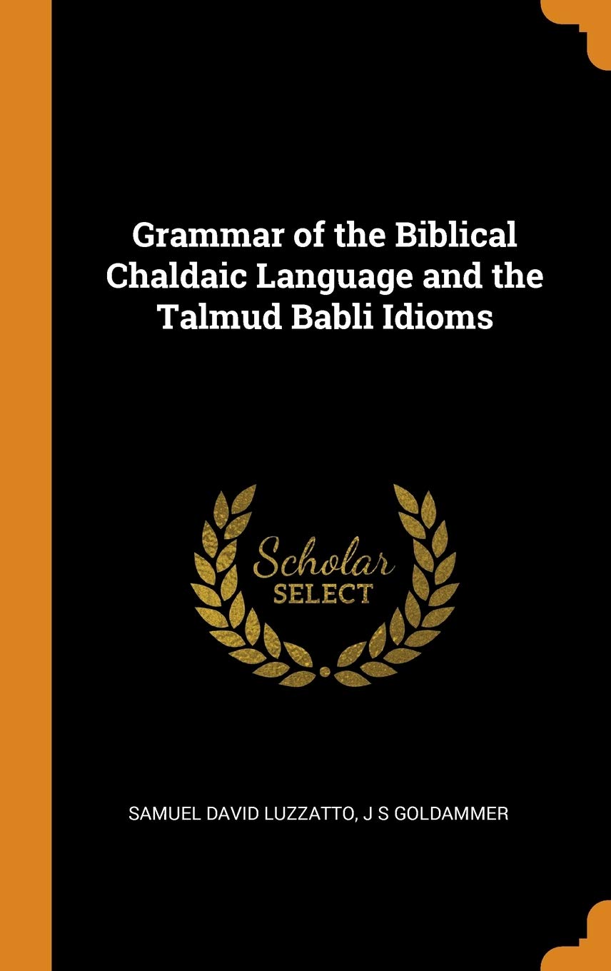 Grammar of the Biblical Chaldaic Language and the Talmud Babli Idioms Foreign Languages ​​& Dictionaries