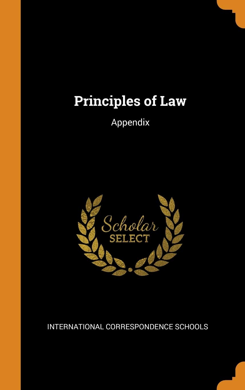 Principles of Law: Appendix Law