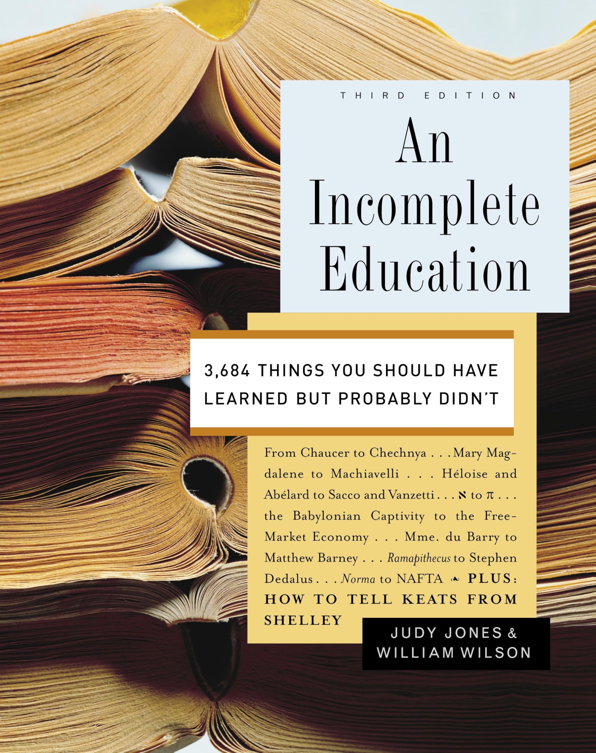 Product Image: An Incomplete Education