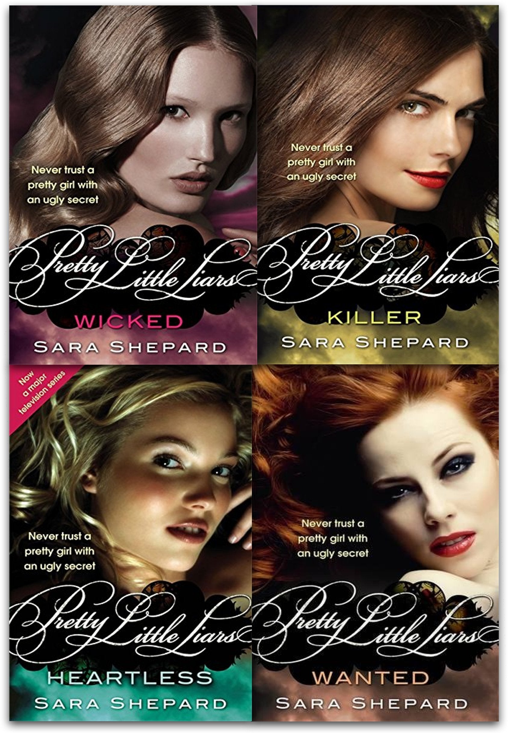Wicked Pretty Little Liars Series 2 Collection 4 Books Set By Sara Shepard (Wicked, Killer, Heartless, Wanted) Books