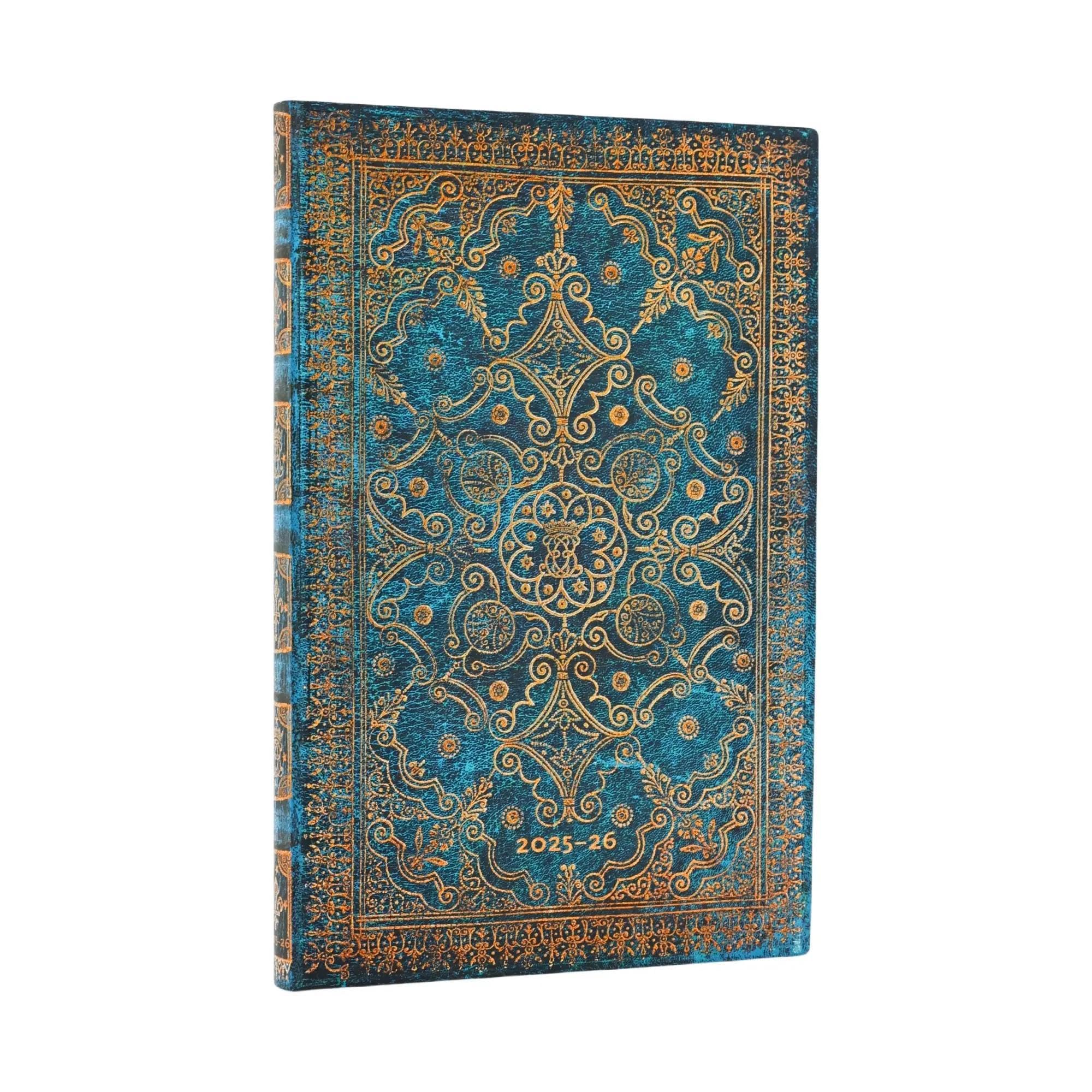 18-Monatskalender 2025-2026 Azurblau Maxi Vertikal Books