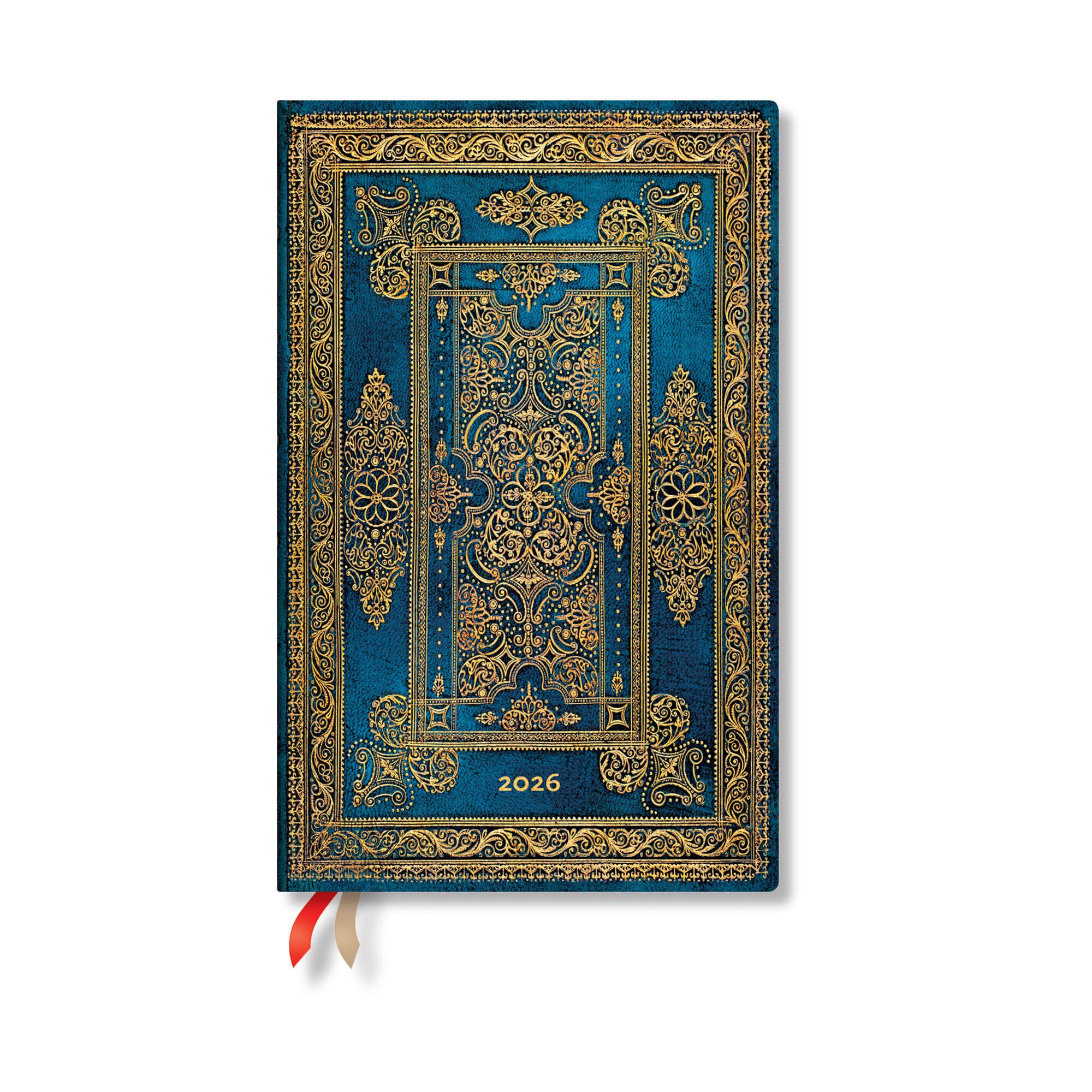 Paperblanks | 2026 Blue Luxe | Luxe Design | 12-Month Planner | Maxi | Horizontal | Elastic Band | 160 Pg | 100 GSM Hobbies & Crafts