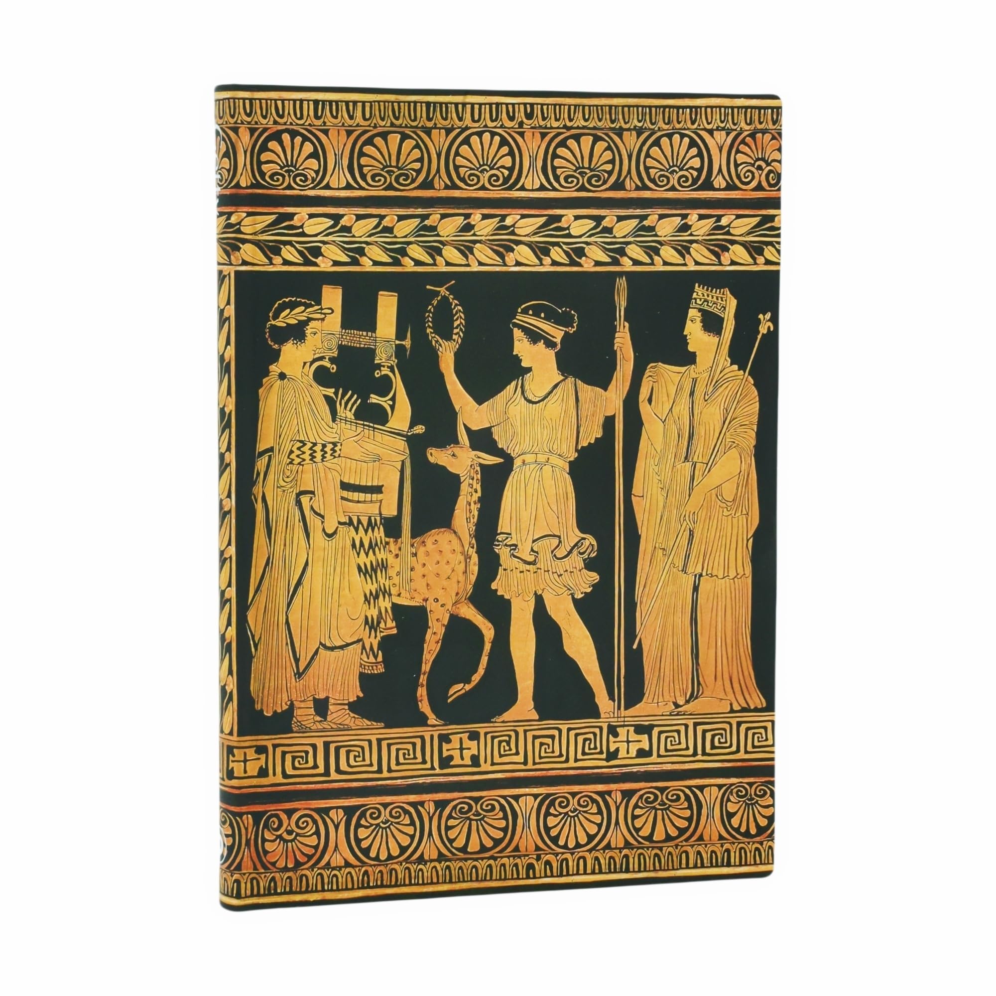 Paperblanks - Gathering of Deities - Ancient Greek Pottery - Softcover Flexi - Midi - Lined - Elastic Band - 176 Pg - 100 Gsm Partnership & Love