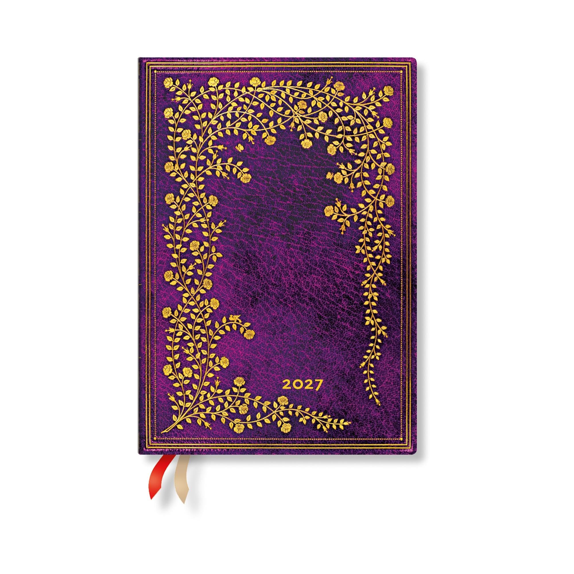 2027 New York Rose Midi Vertical Hardcover 12-Month Weekly Planner, 160pg, 100GSM by Paperblanks (Gilded Age) Contemporary literature