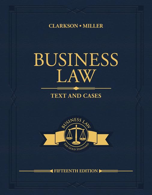 Business Law: Text and Cases (Mindtap Course List) Law