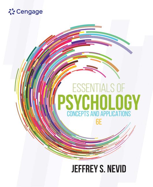Essentials of Psychology: Concepts and Applications (Mindtap Course List) Medicine