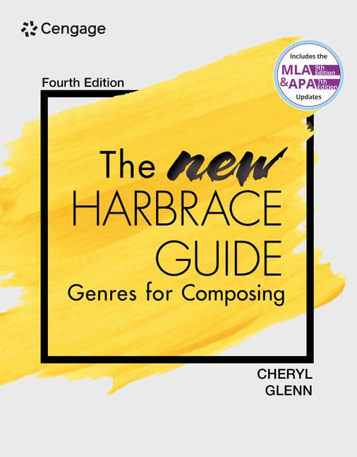 The New Harbrace Guide: Genres for Composing: Includes the APA 7th Edition Updates book