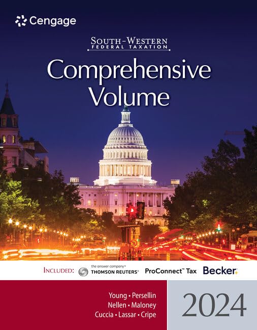 South-western Federal Taxation 2024: Comprehensive Volume Law