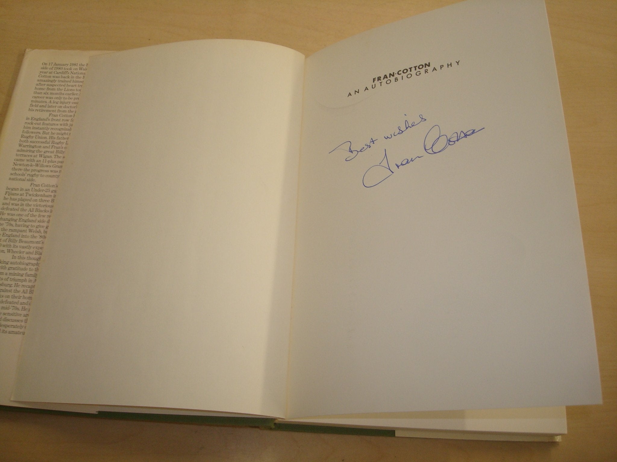 Fran Cotton: Autobiography book