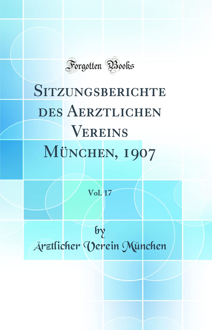 Sitzungsberichte des Aerztlichen Vereins München, 1907, Vol. 17 (Classic Reprint) Medicine