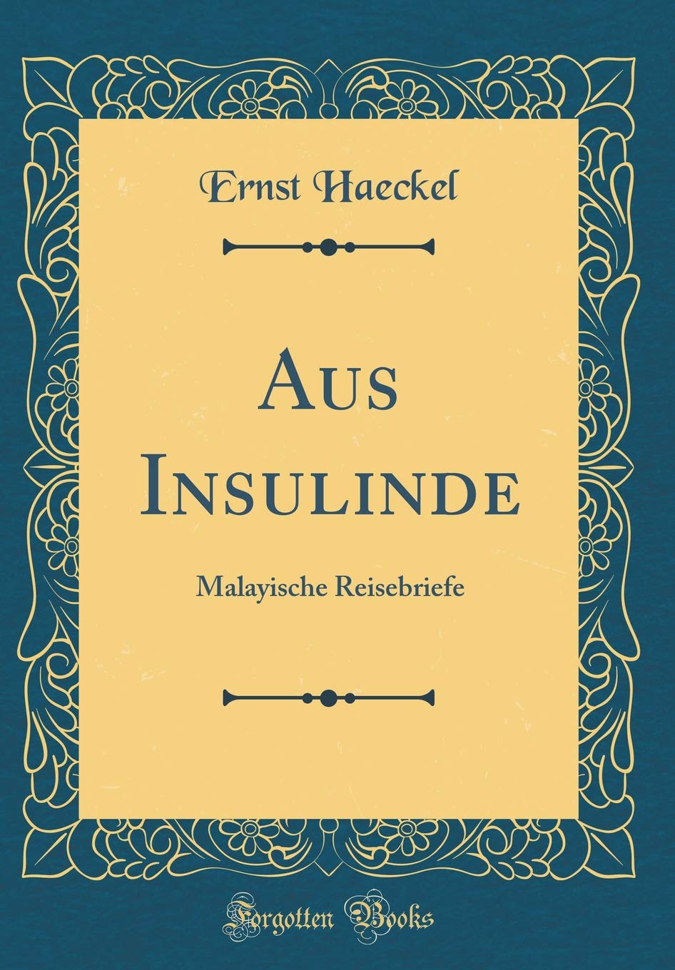 Aus Insulinde: Malayische Reisebriefe (Classic Reprint) Leisure, Home & Garden