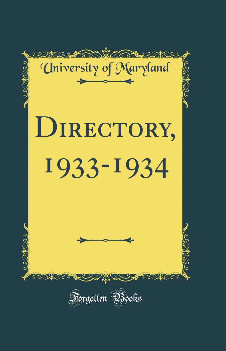Directory, 1933-1934 (Classic Reprint) Reference Books