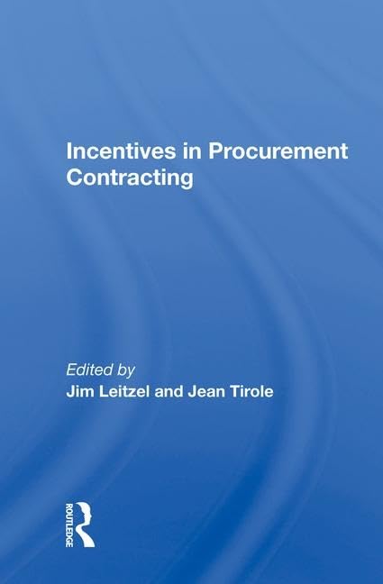 Product Image: INCENTIVES IN PROCUREMENT CONTRACTI
