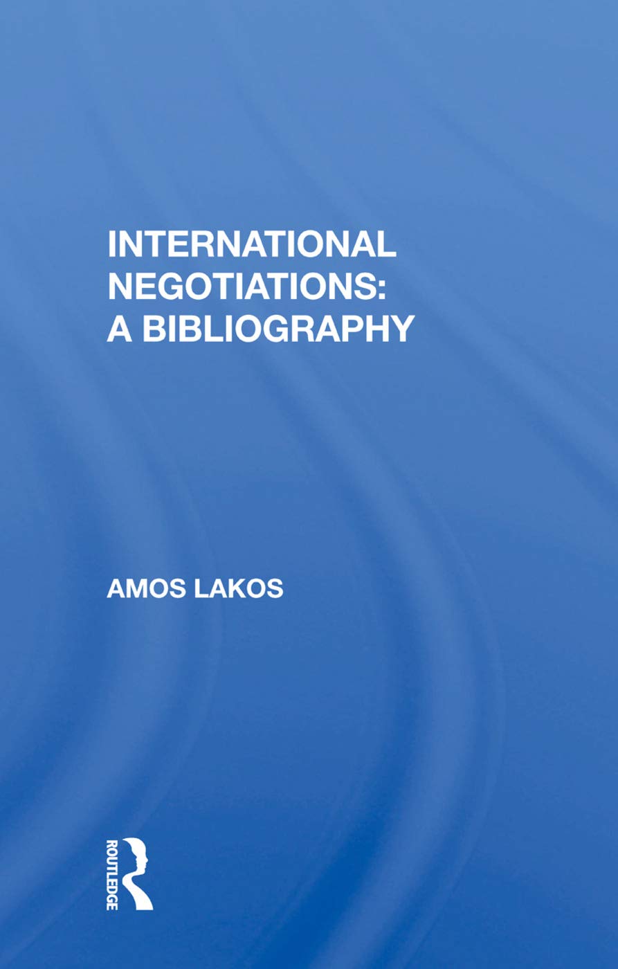 Product Image: International Negotiations: A Bibliography