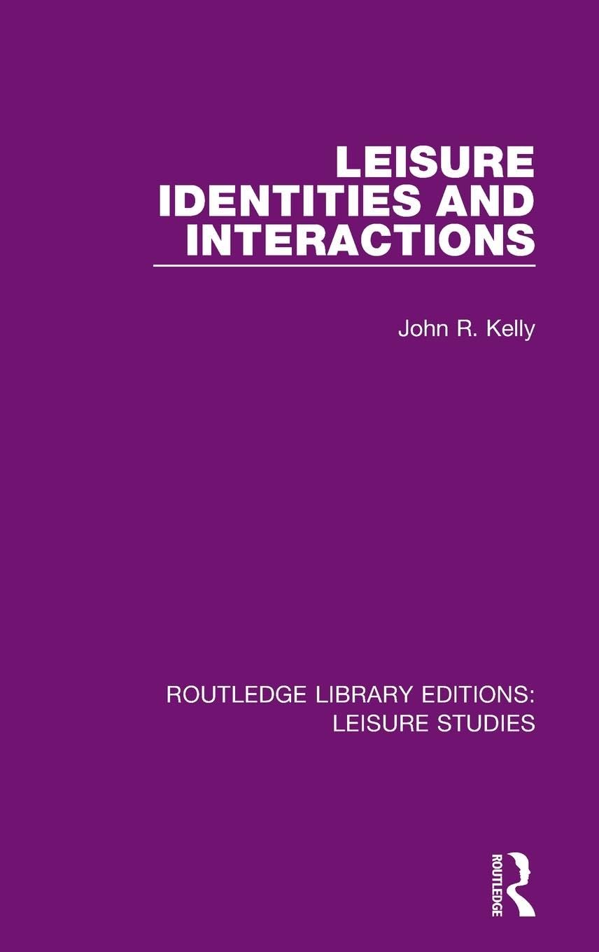 Product Image: Leisure Identities and Interactions