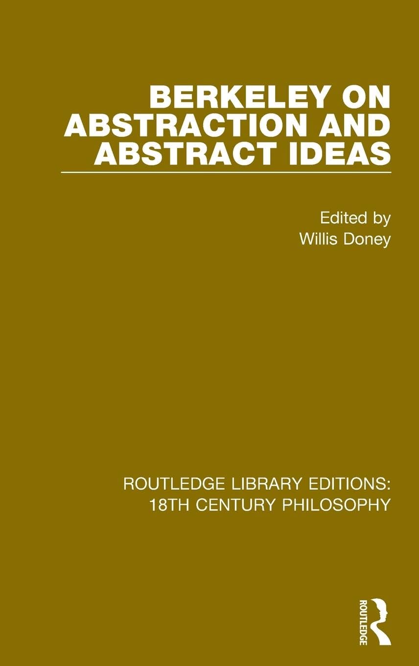 Product Image: Berkeley on Abstraction and Abstract Ideas
