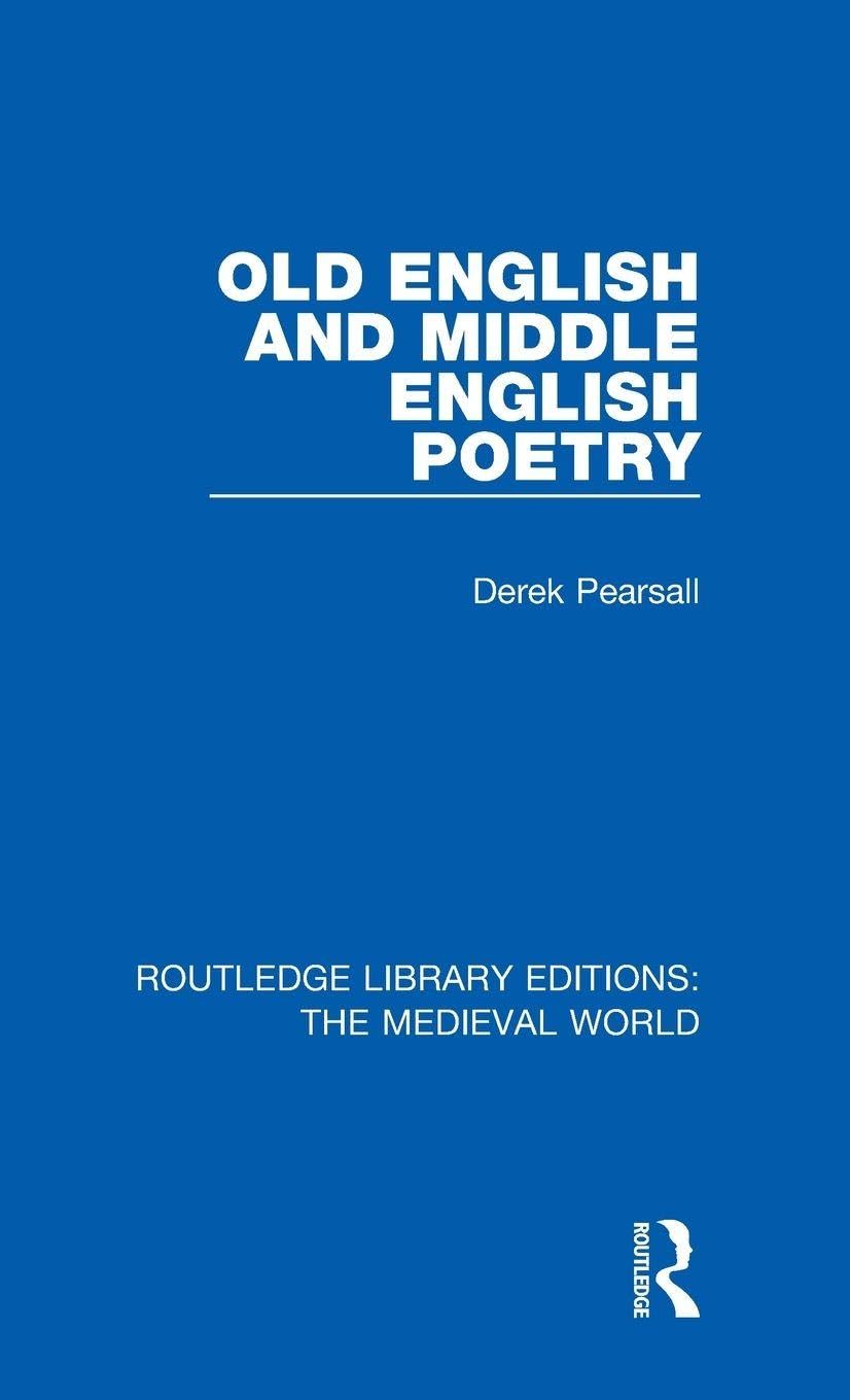 Old English and Middle English Poetry Contemporary literature