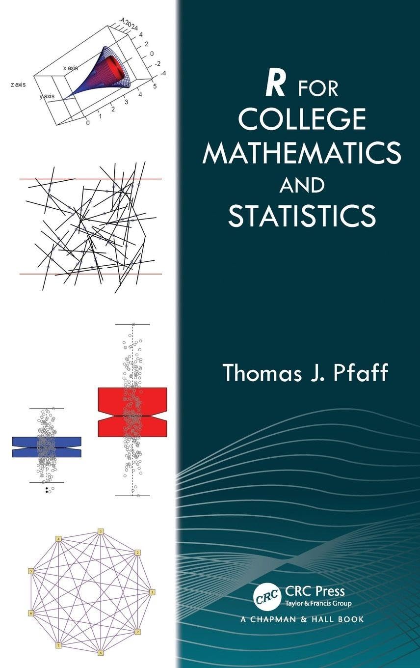 Product Image: R For College Mathematics and Statistics