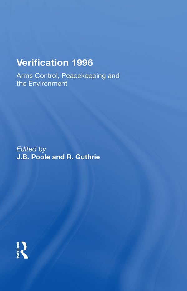 Product Image: Verification 1996: Arms Control, Peacekeeping, and the Environment