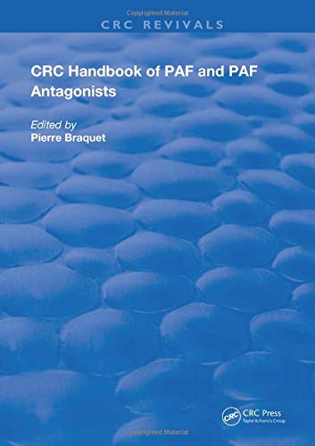 Handbook of Paf and Paf Antagonists (Routledge Revivals) Medicine