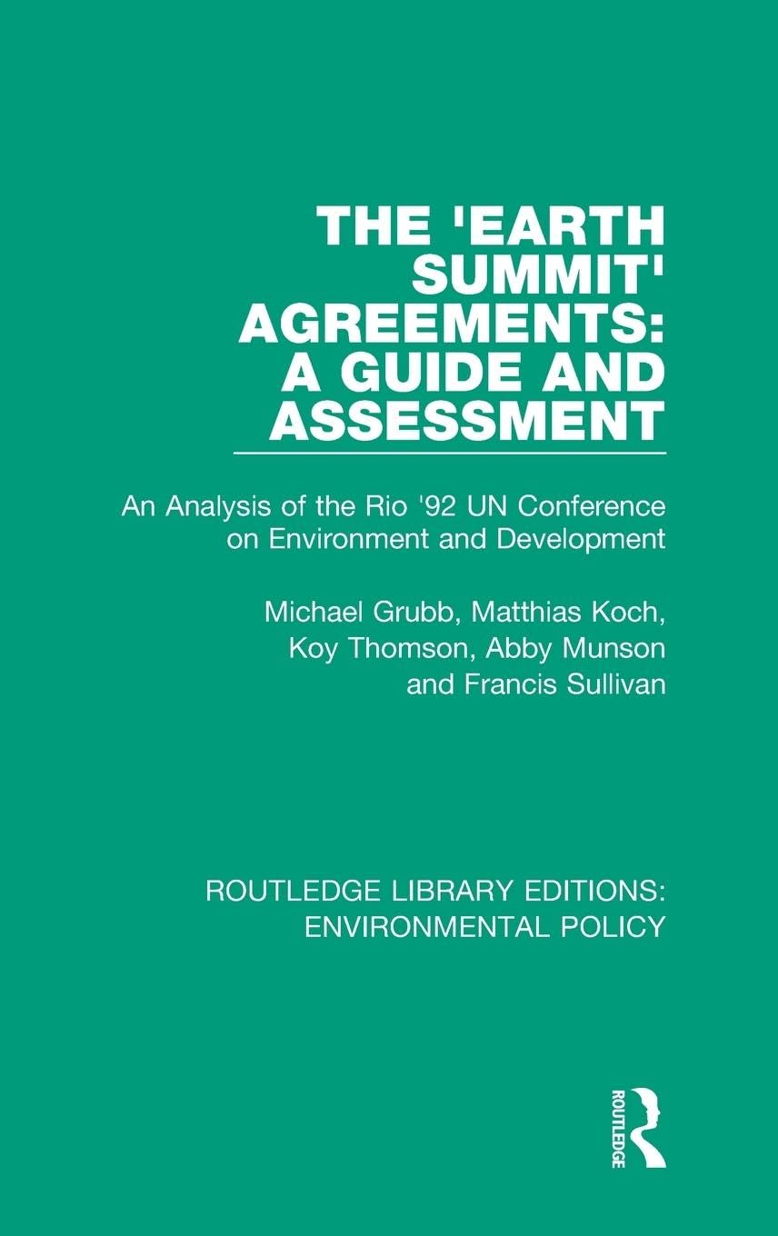Product Image: The 'Earth Summit' Agreements