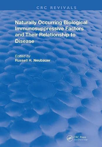 NATURALLY OCCURING BIOL IMMUNOSUP F (Routledge Revivals) Natural Sciences