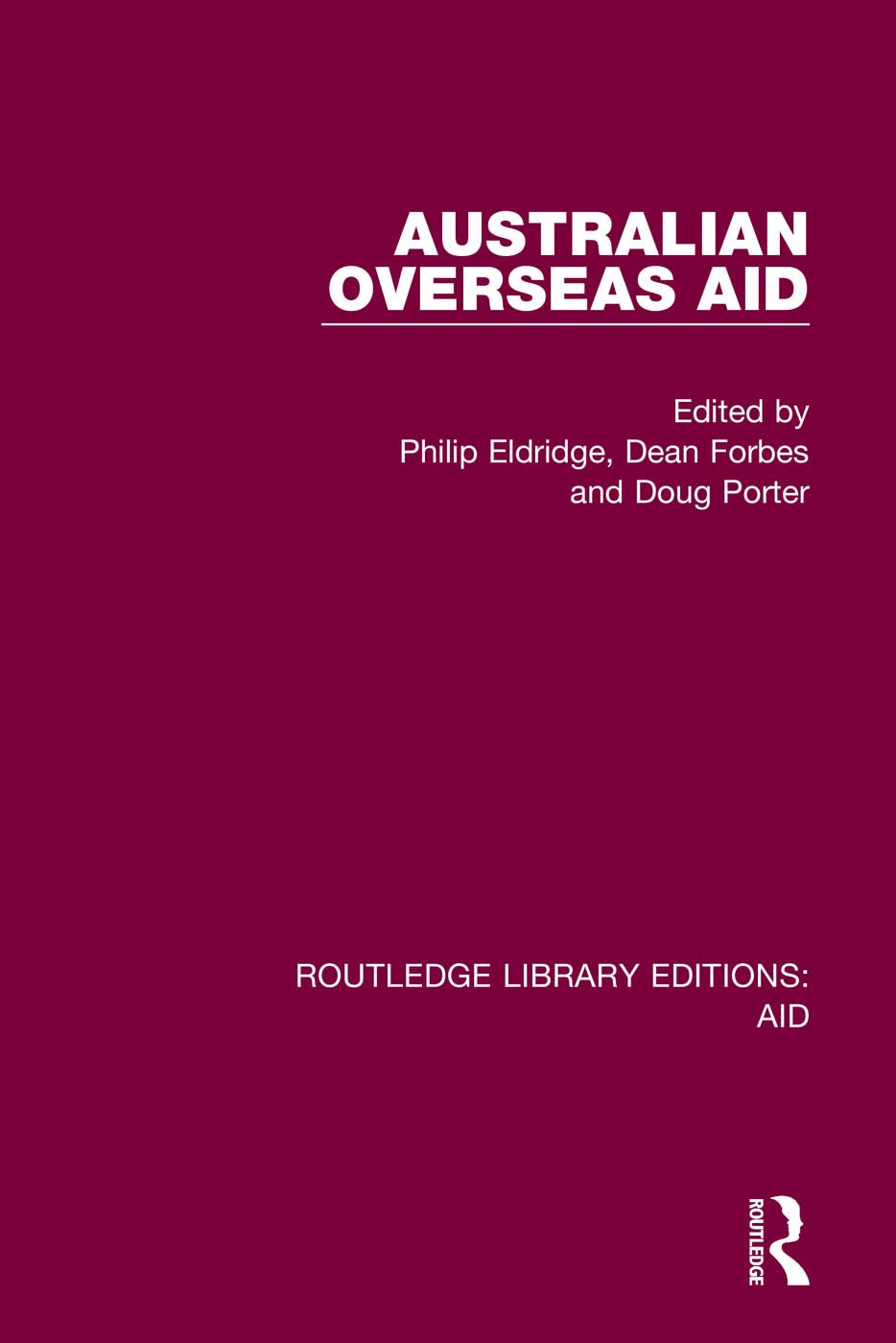 Product Image: Australian Overseas Aid (Routledge Library Editions: Aid)