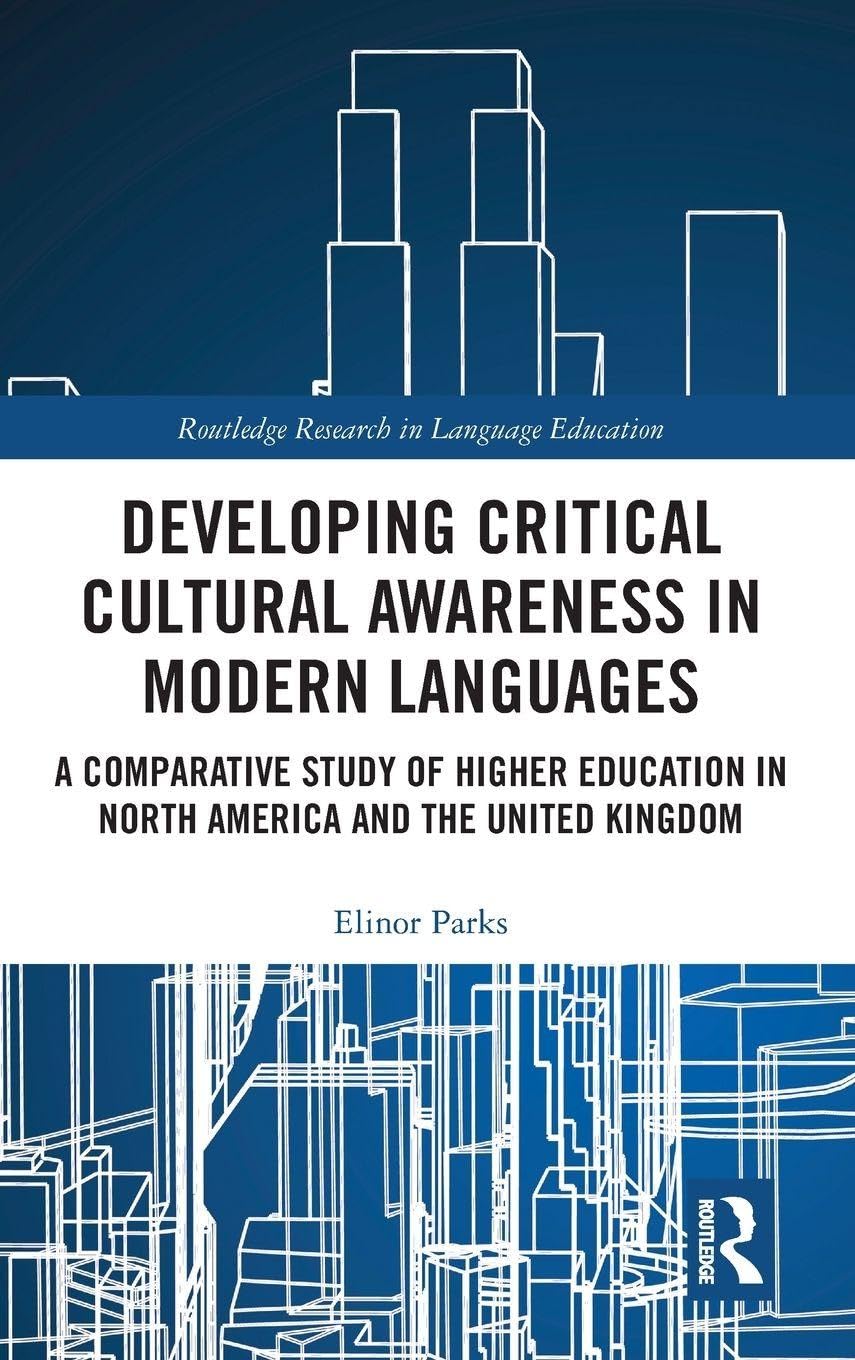 Product Image: Developing Critical Cultural Awareness in Modern Languages