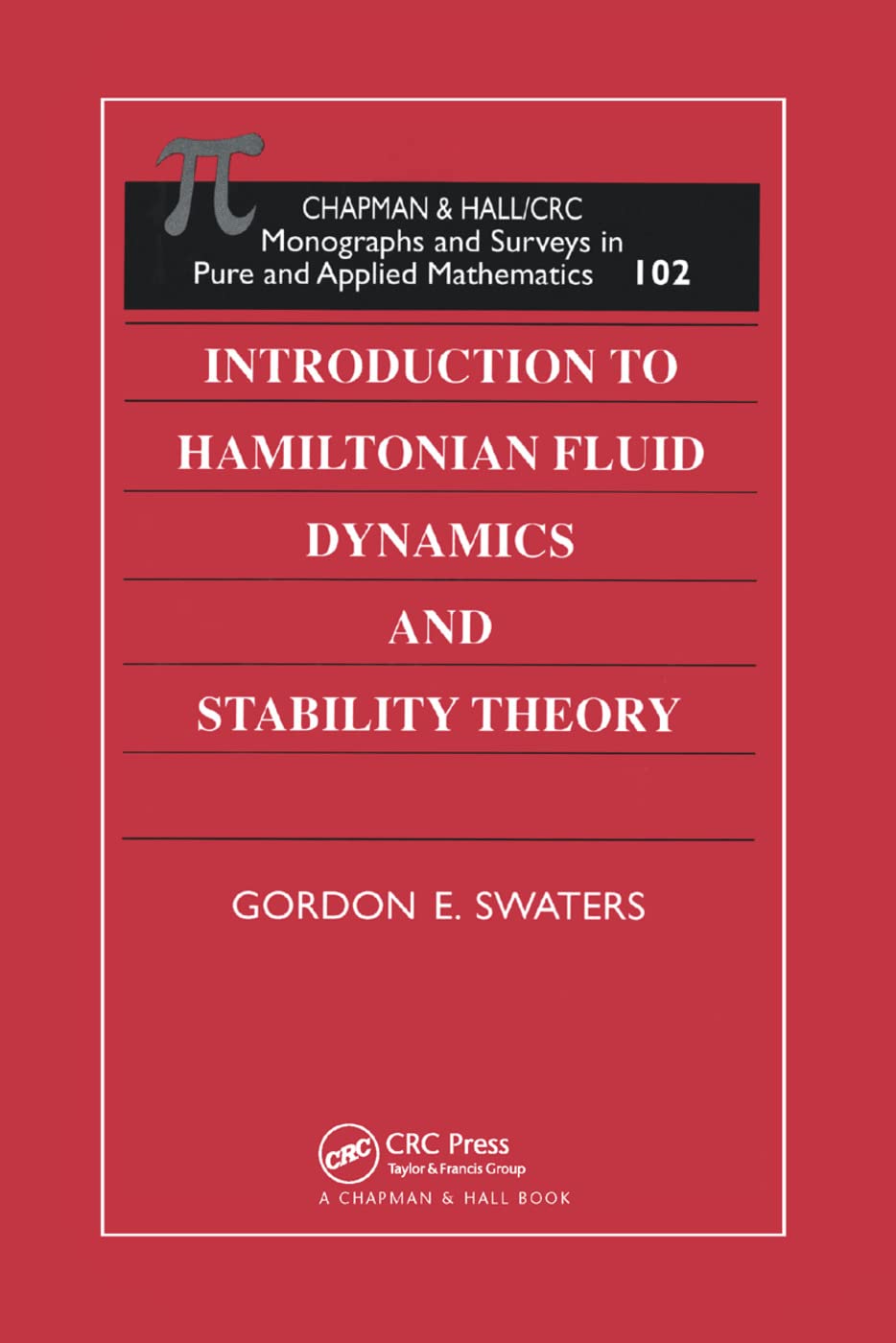 Product Image: Introduction to Hamiltonian Fluid Dynamics and Stability Theory