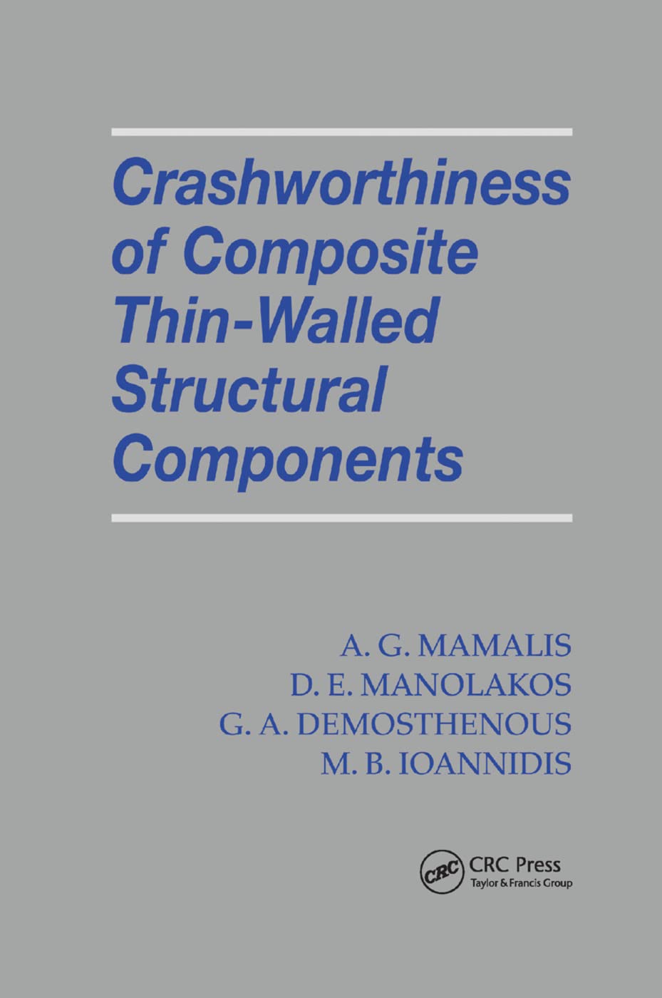 Product Image: Crashworthiness of Composite Thin-Walled Structures