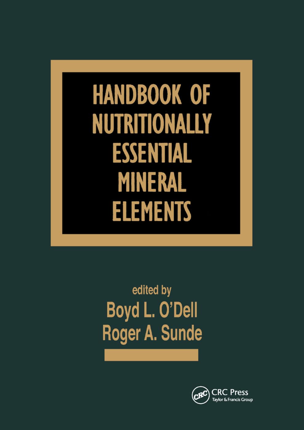 Product Image: Handbook of Nutritionally Essential Mineral Elements