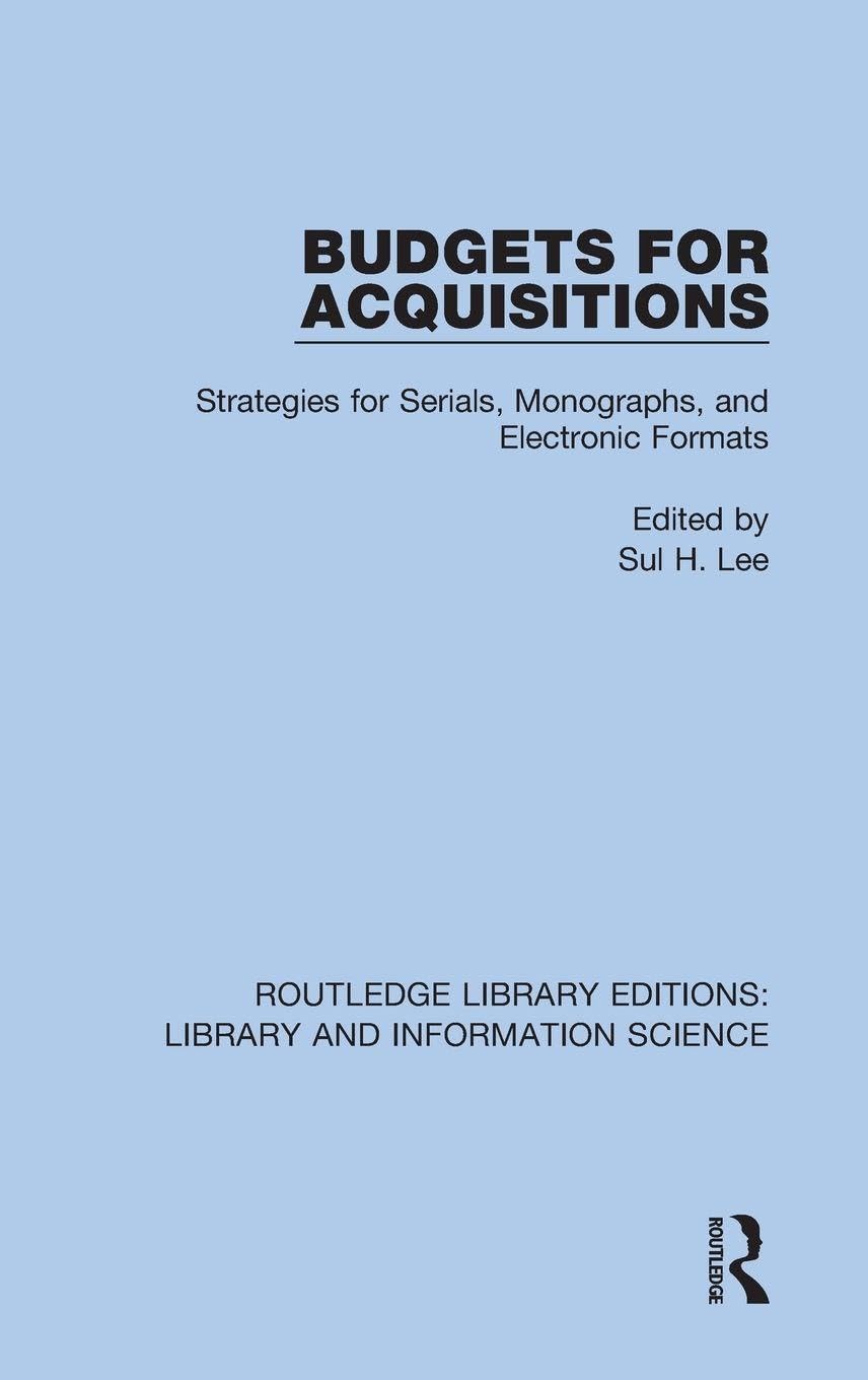 Product Image: Budgets for Acquisitions