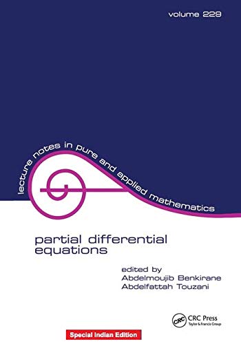 PARTIAL DIFFERENTIAL EQUATIONS: 1ST EDITION Books