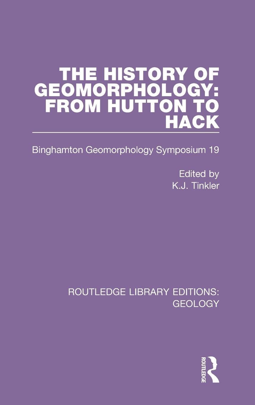 The History of Geomorphology Geology & Geography