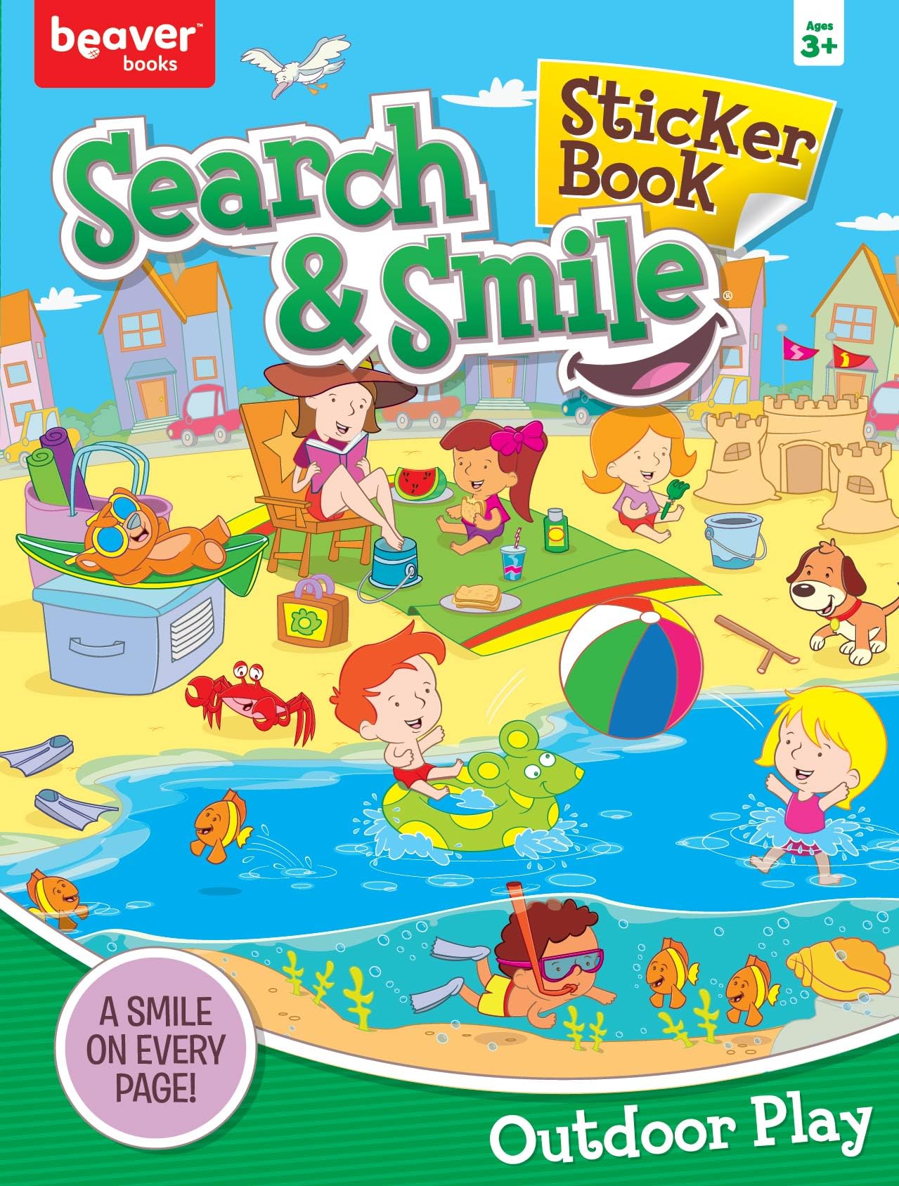 Search and Find Sticker Books for Kids Ages 3-5: Outdoor Play - Boost Learning with Hidden Pictures & 50+ Stickers! Tiptoi & Games