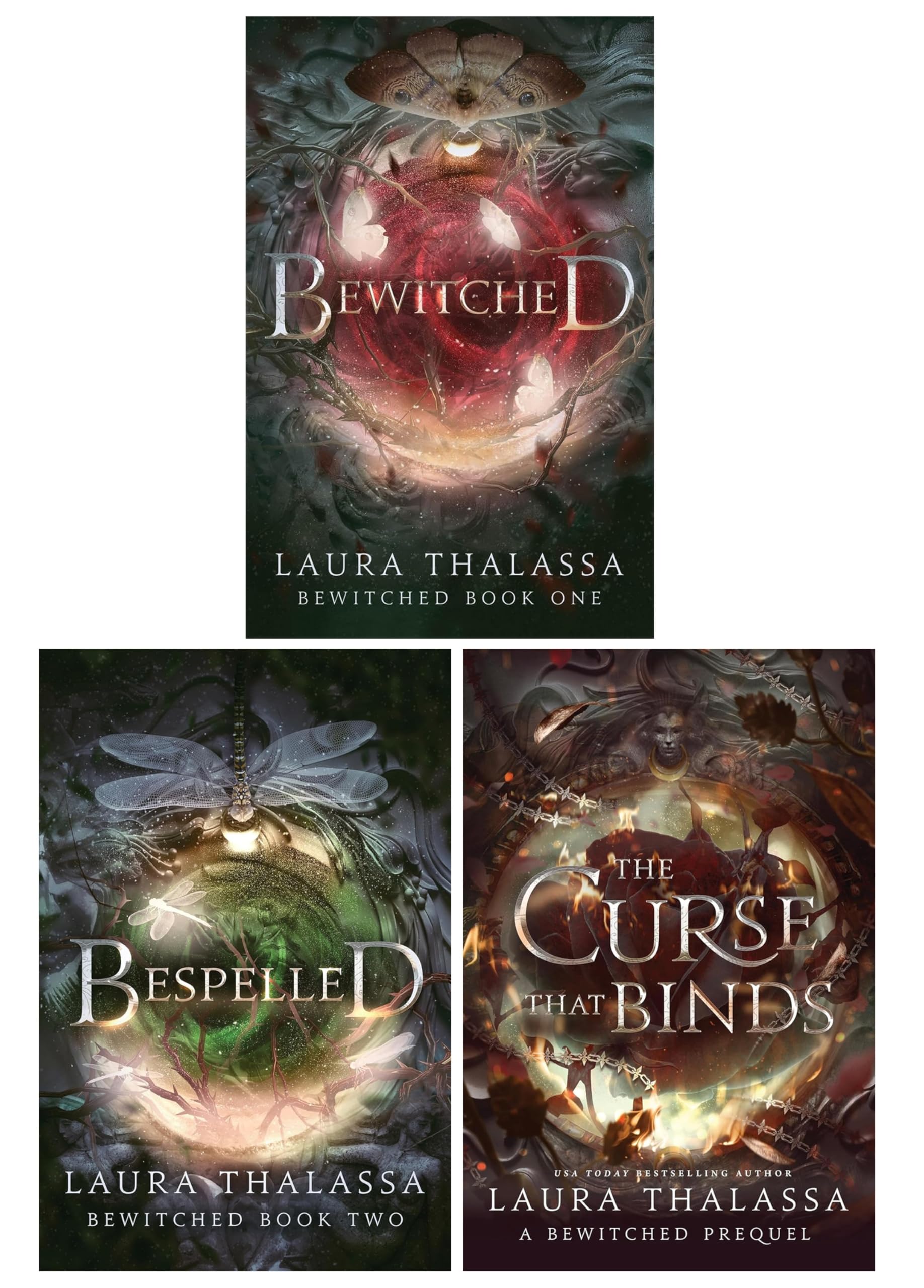 The Bewitched Series By Laura Thalassa 3 Books Collection Set (Bewitched, Bespelled & The Curse That Binds) Urban Fantasy