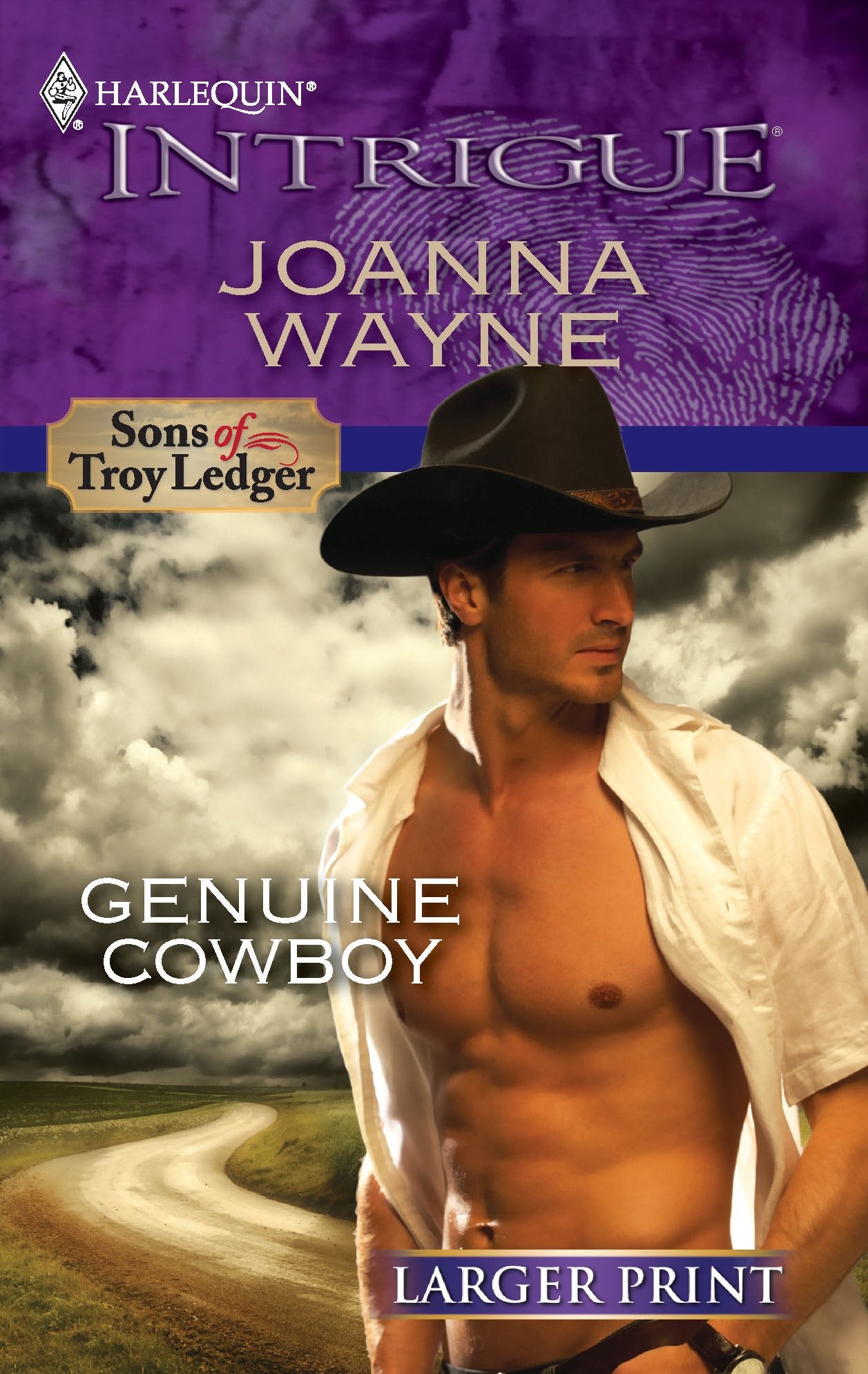 Genuine Cowboy (Larger Print Harlequin Intrigue: Sons of Troy Ledger, Band 1249) Contemporary literature