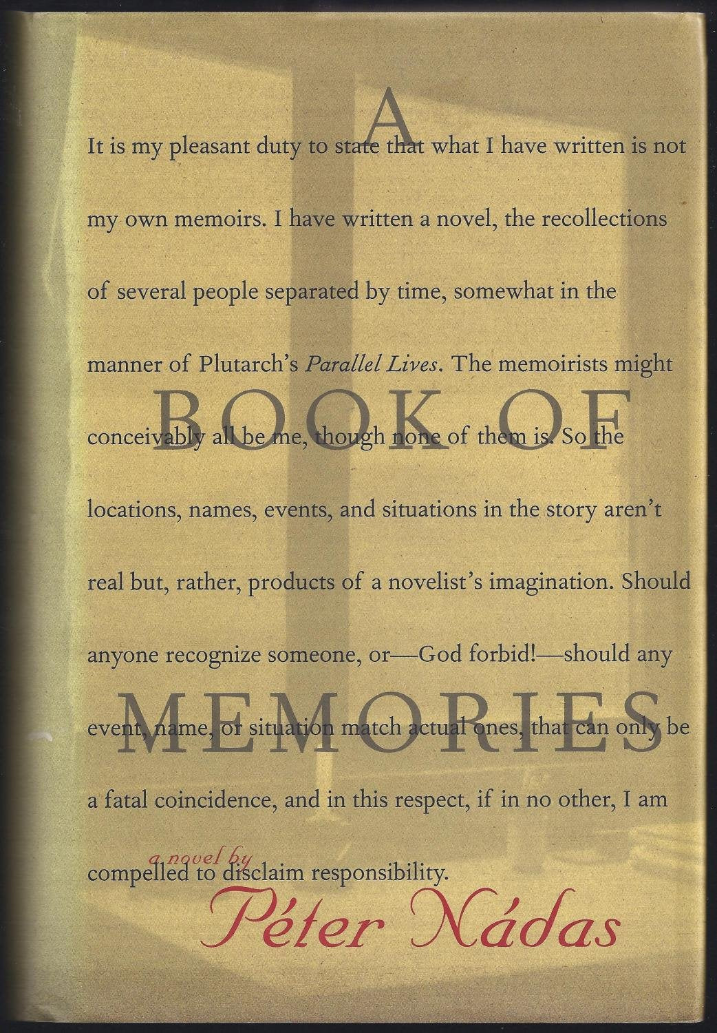 A Book of Memories: A Novel Contemporary literature