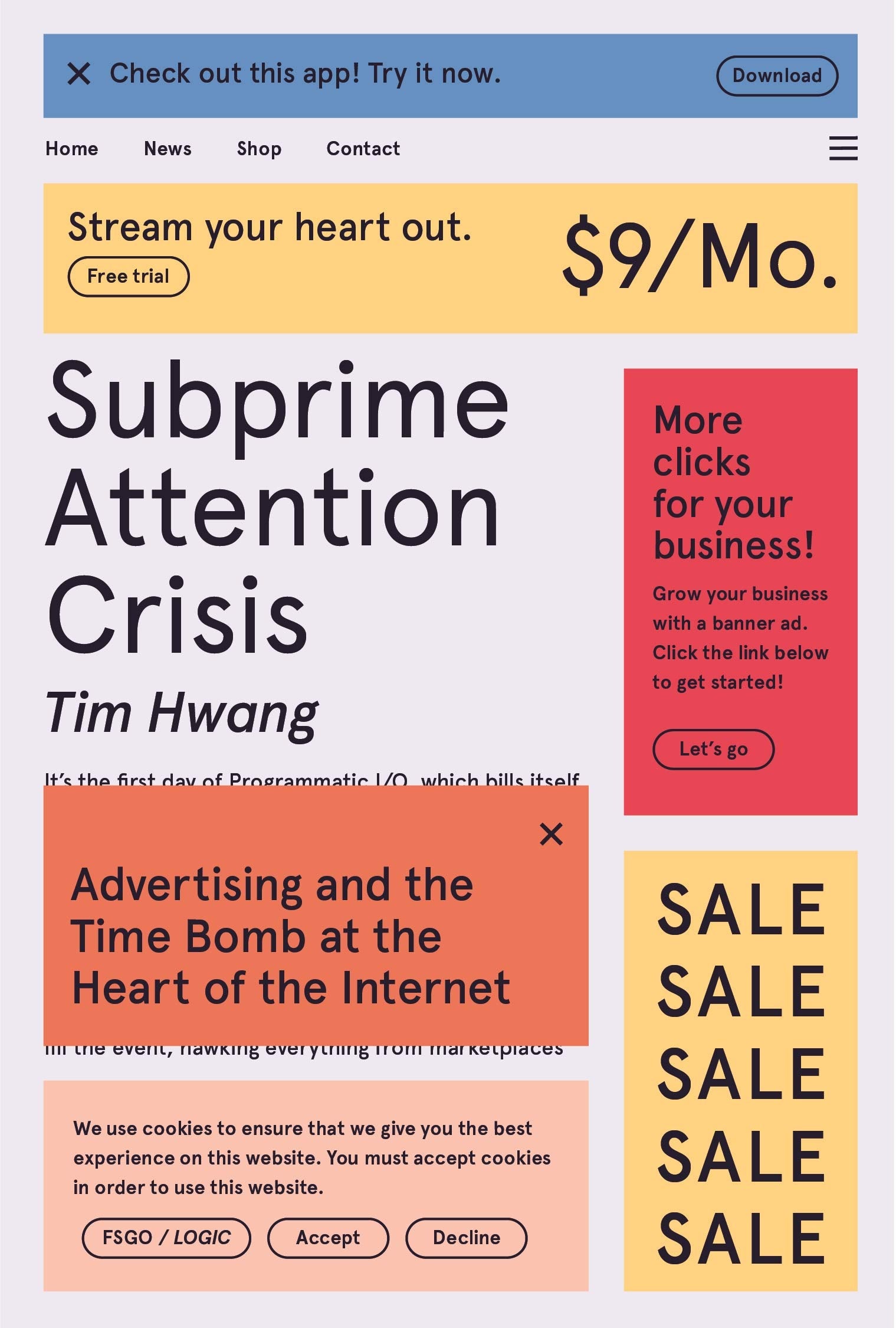 Subprime Attention Crisis Law