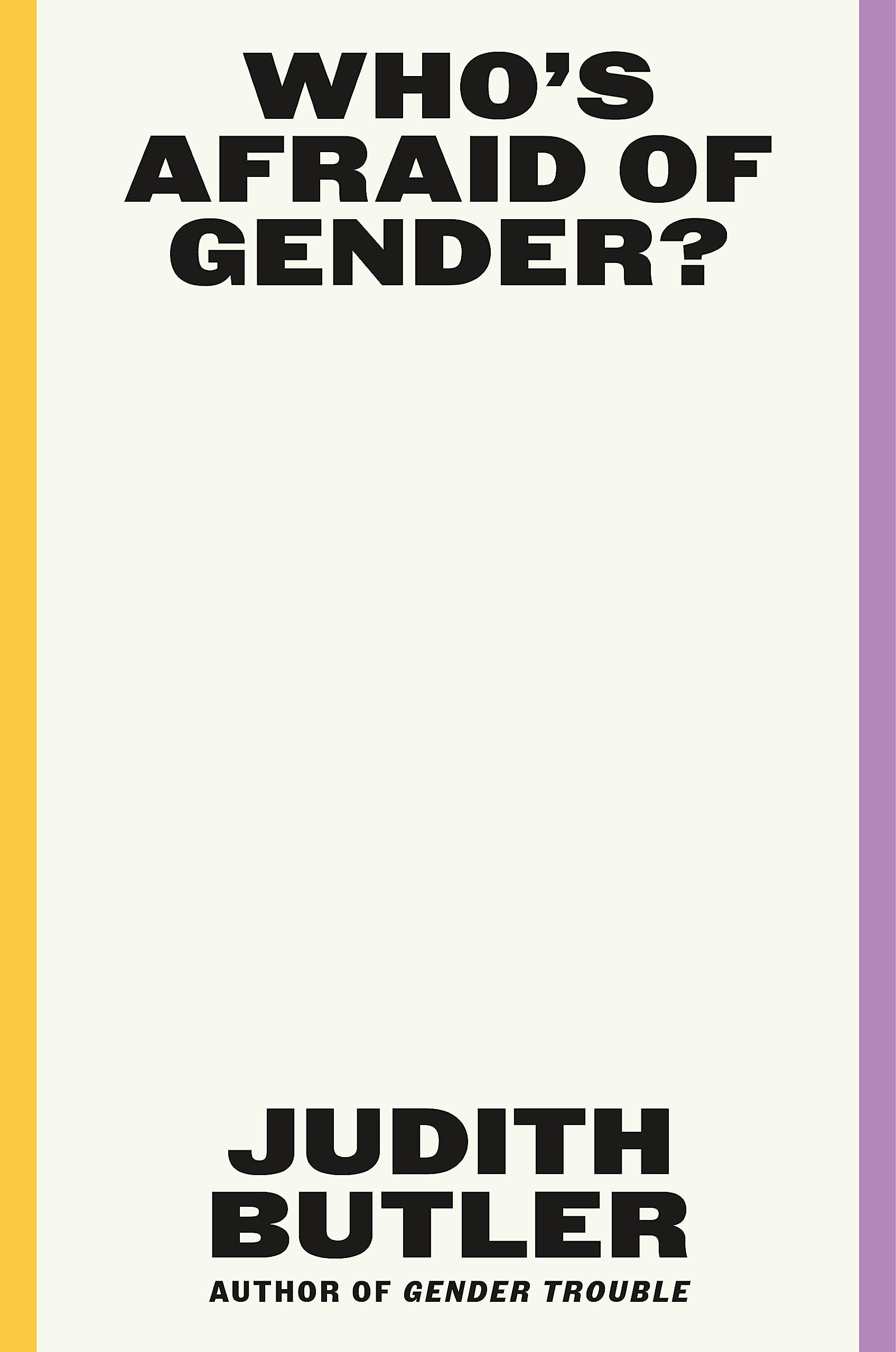 Who's Afraid of Gender? Books