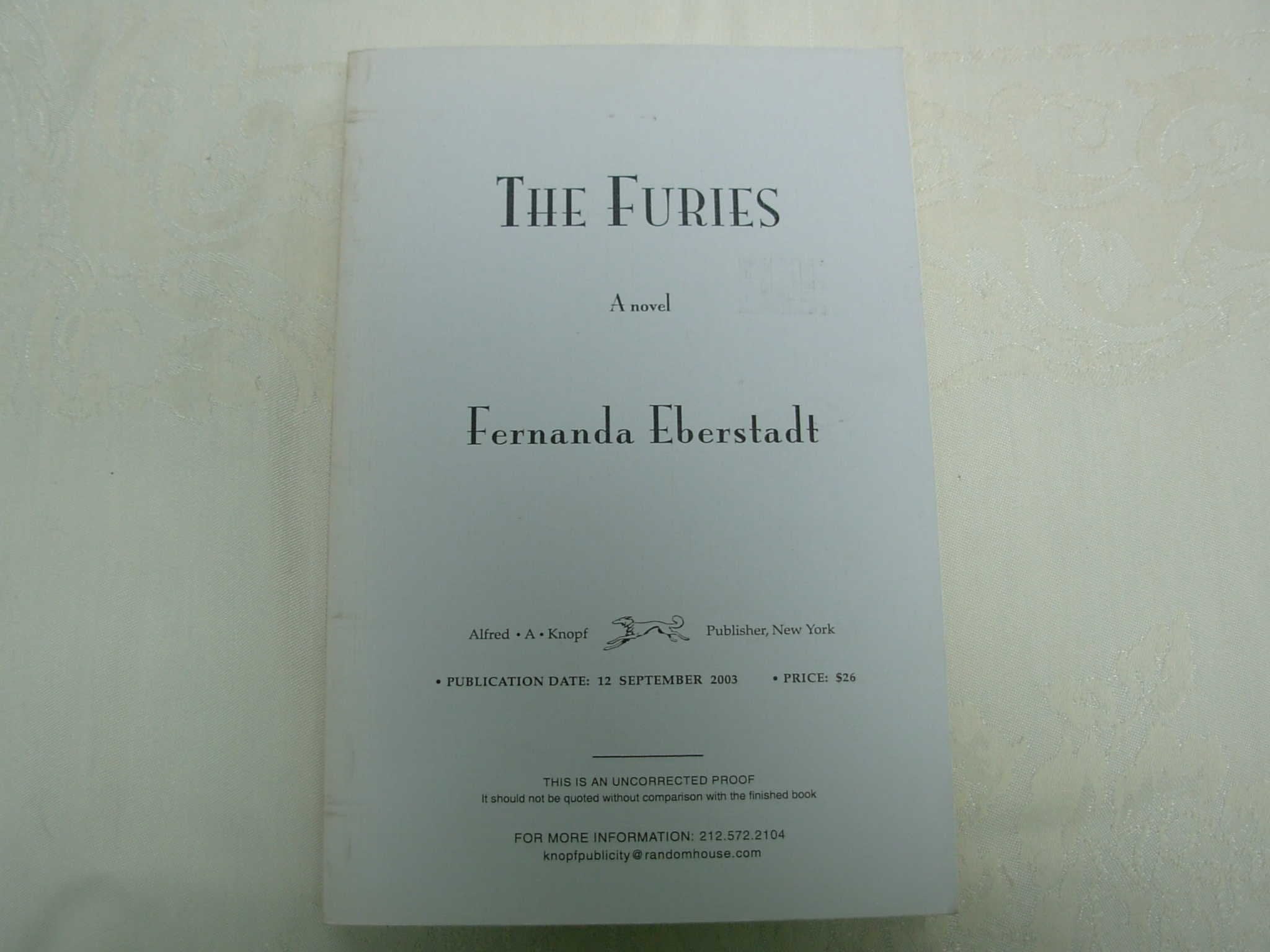 The Furies: A Novel Contemporary literature