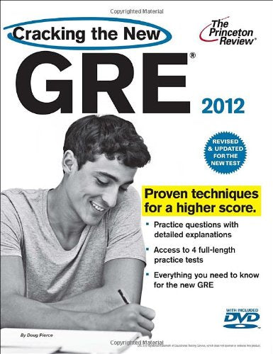 The Princeton Review Cracking the Gre 2012 (Cracking the GRE with Sample Tests on DVD) Learning & Reference