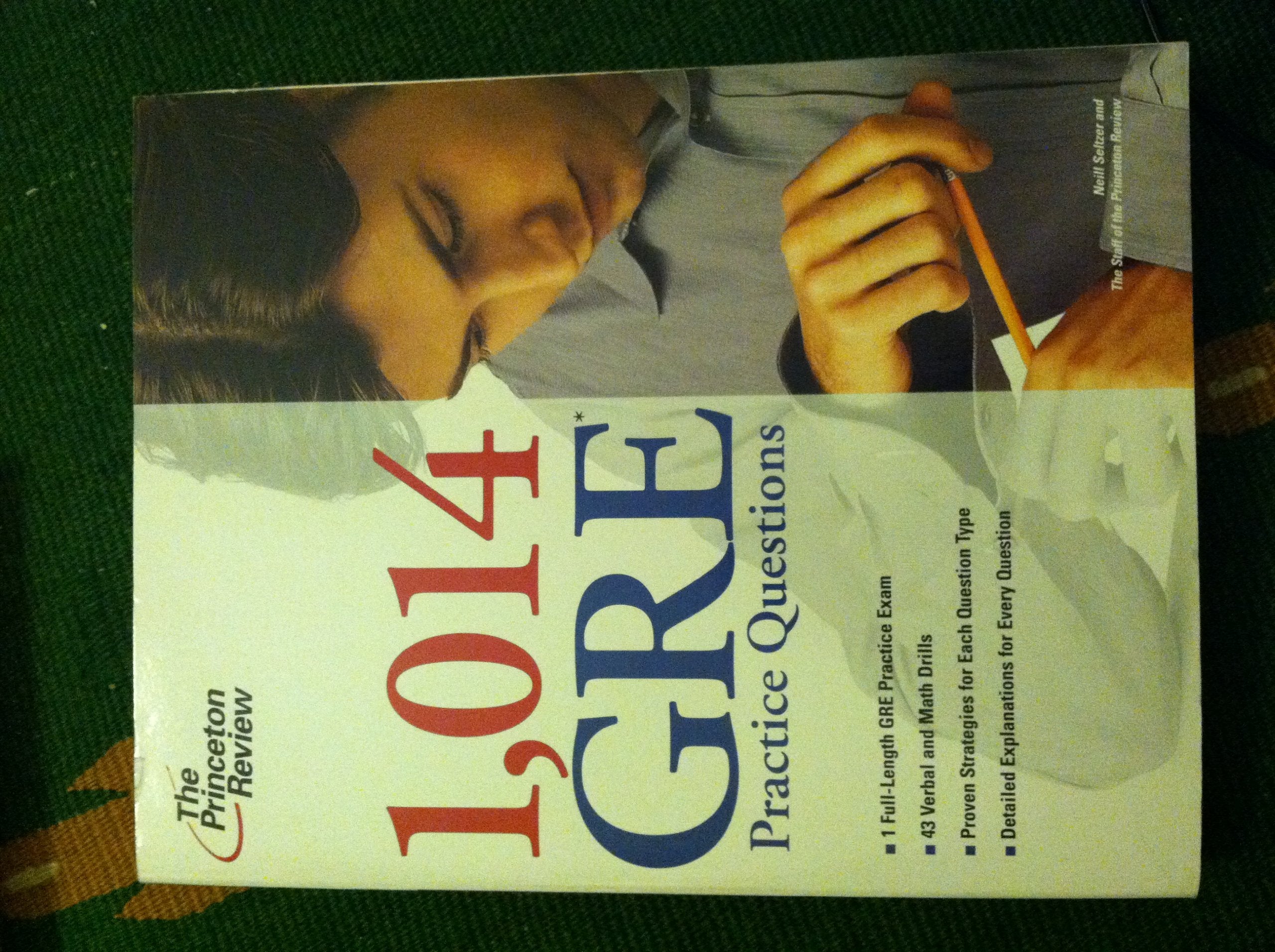 1,014 Gre Practice Questions (Princeton Review) Learning & Reference
