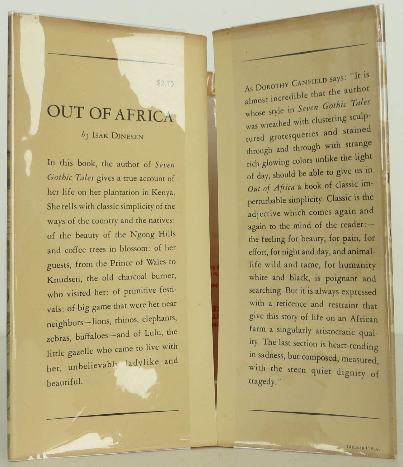 Out of Africa book