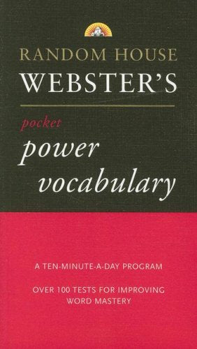 Random House Webster's Pocket Power Vocabulary Learning & Reference